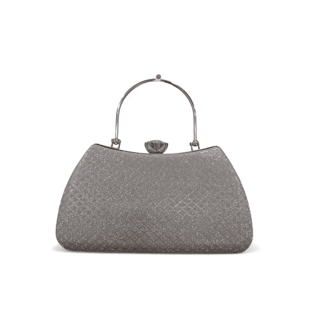 Silver Glitter Party Clutch